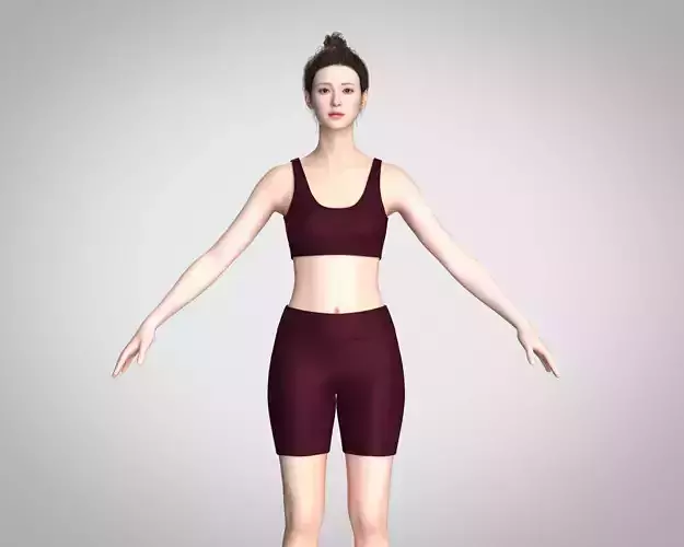 Ladies Yoga Bra With Shorts V2