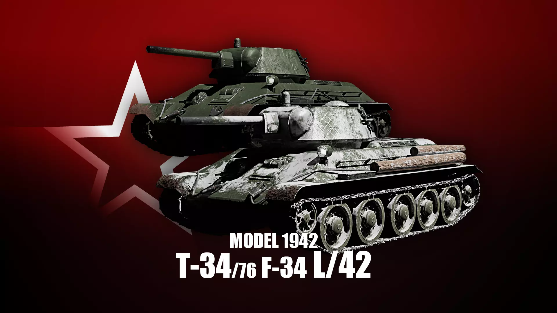 T-34-76 - Soviet Medium Tank - Model 1942 - Dual Livery Package 3D Model Collection_0