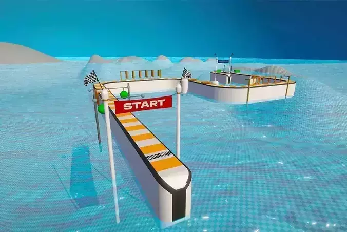 Fun Run Hyper Casual Pack Game Template 3D model