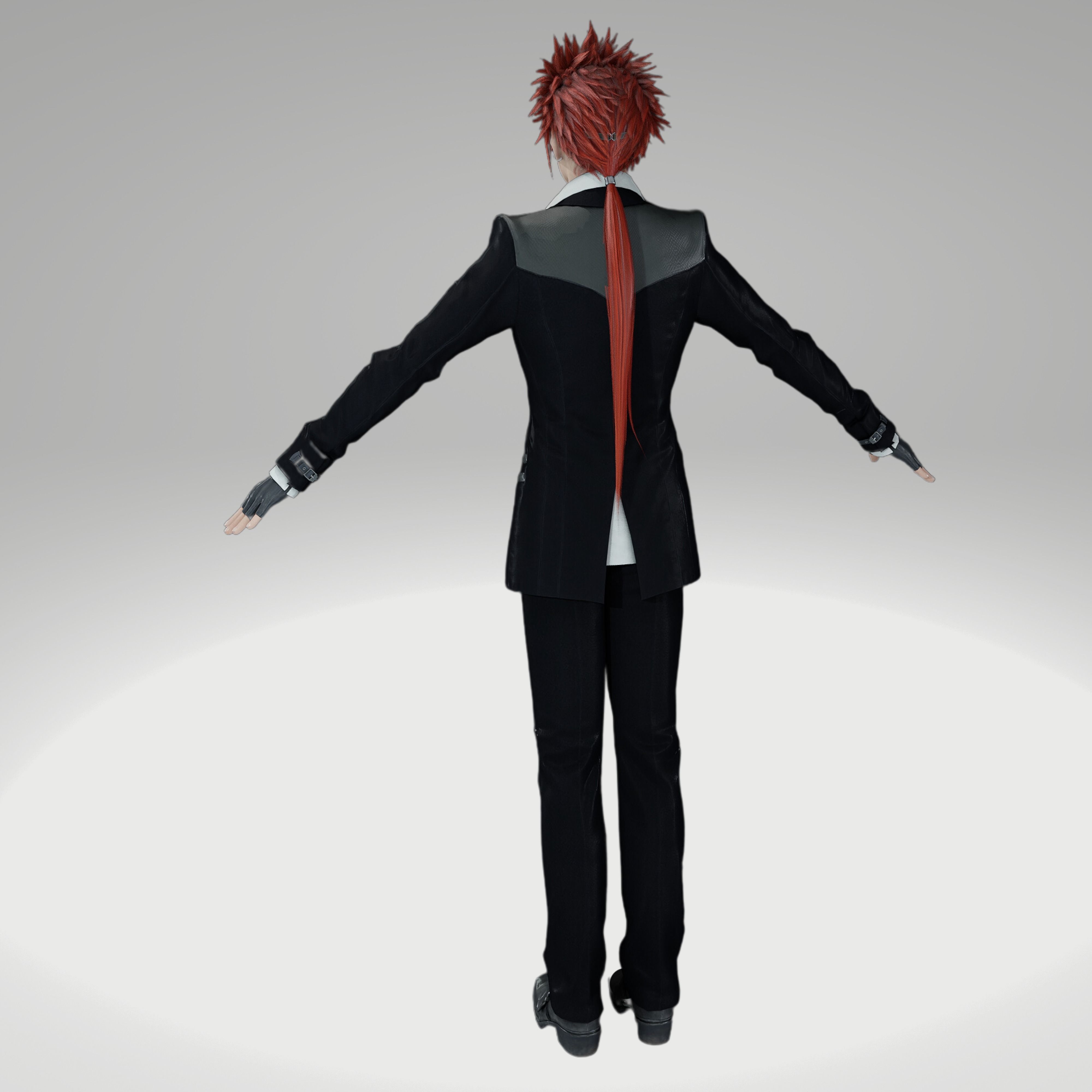 Final Fantasy Ff7R - Reno Low-poly 3D model_1