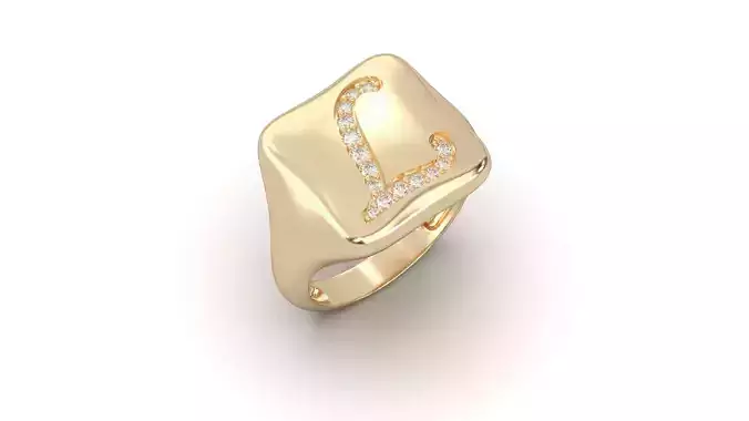 L monogram small finger ring chevalier