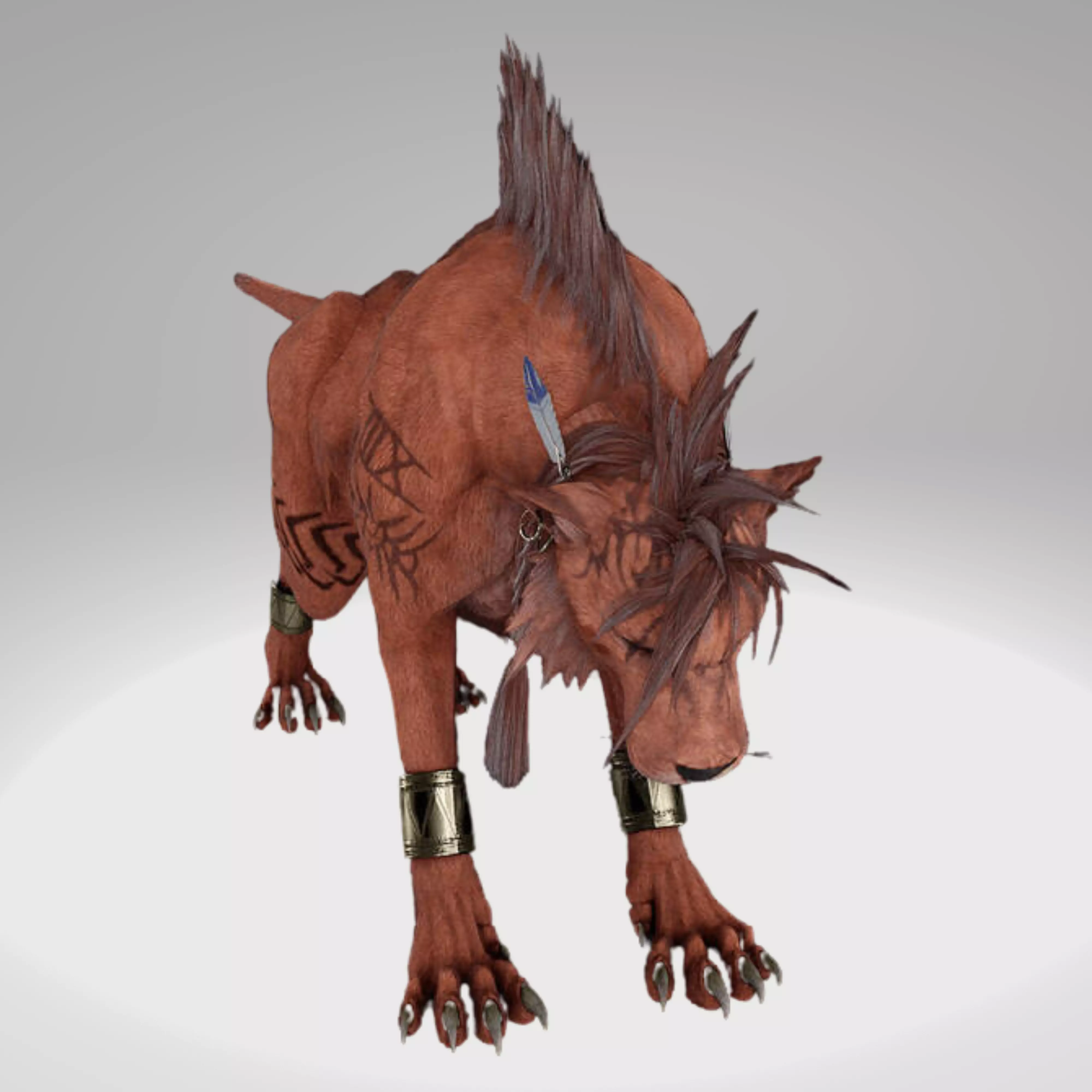 Final Fantasy - Ff7R - Red Xiii 3D Model Low-poly 3D model_0