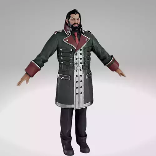 Final Fantasy - Ff7R - Heidegger 3D Model
