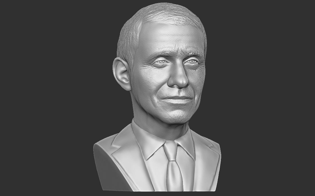 Anthony Fauci bust for 3D printing 3D print model_15
