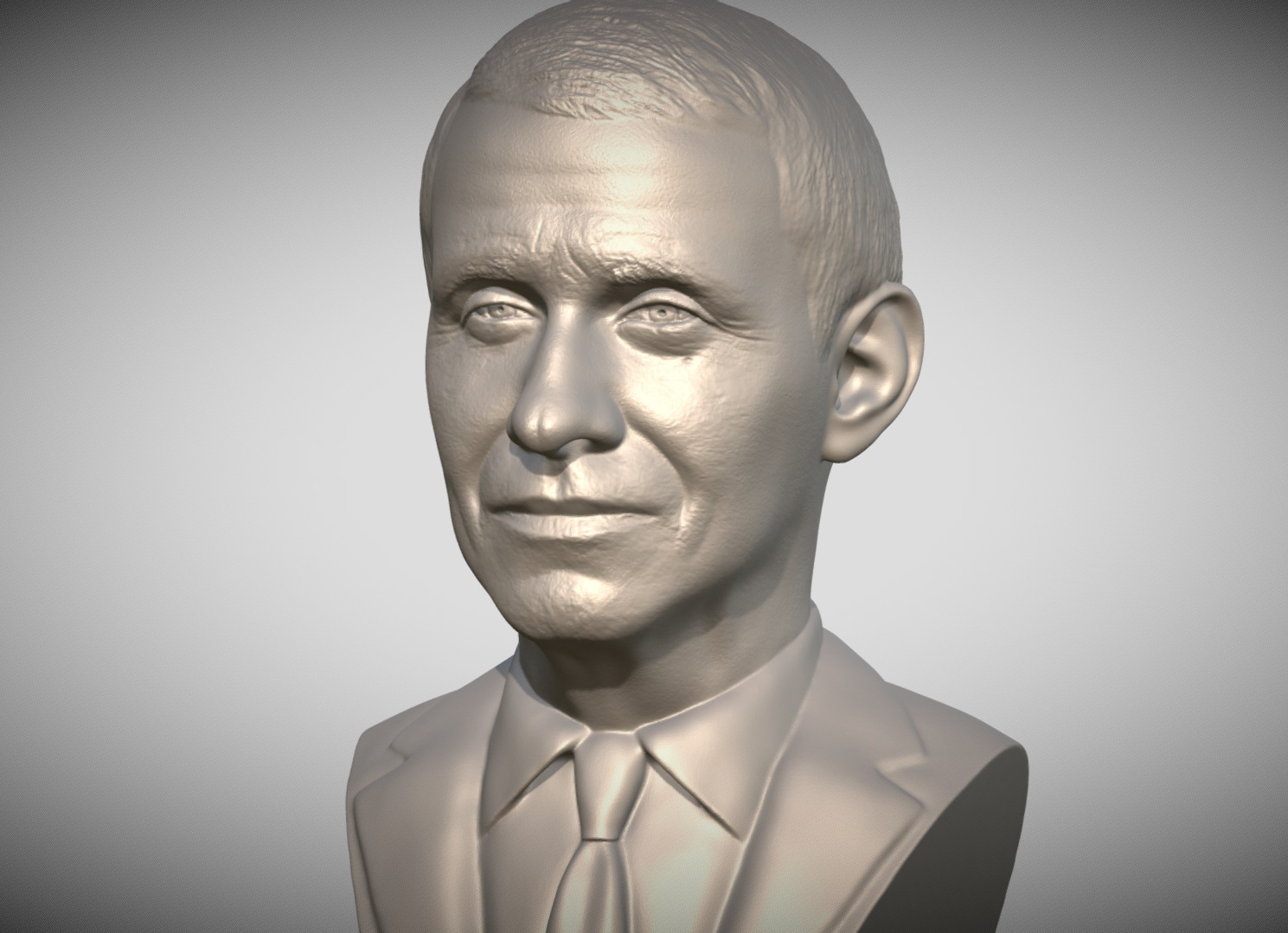 Anthony Fauci bust for 3D printing 3D print model_3