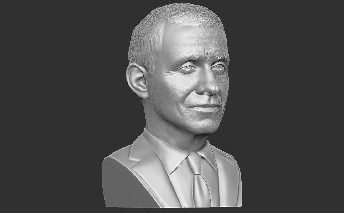 Anthony Fauci bust for 3D printing 3D print model_14