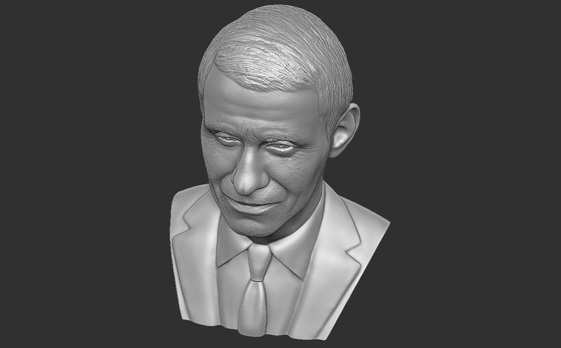 Anthony Fauci bust for 3D printing 3D print model_24