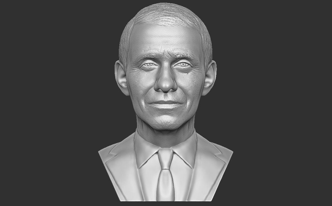 Anthony Fauci bust for 3D printing 3D print model_5