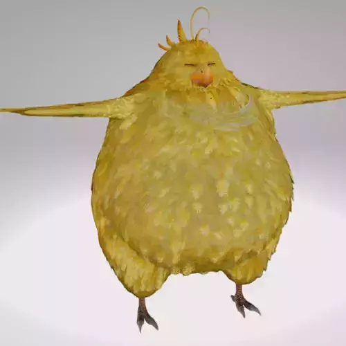 Final Fantasy - Ff7R - Fat Chocobo 3D Model Low-poly 3D model