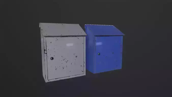 Mailboxes mailbox 3D Model Low-poly 3D model