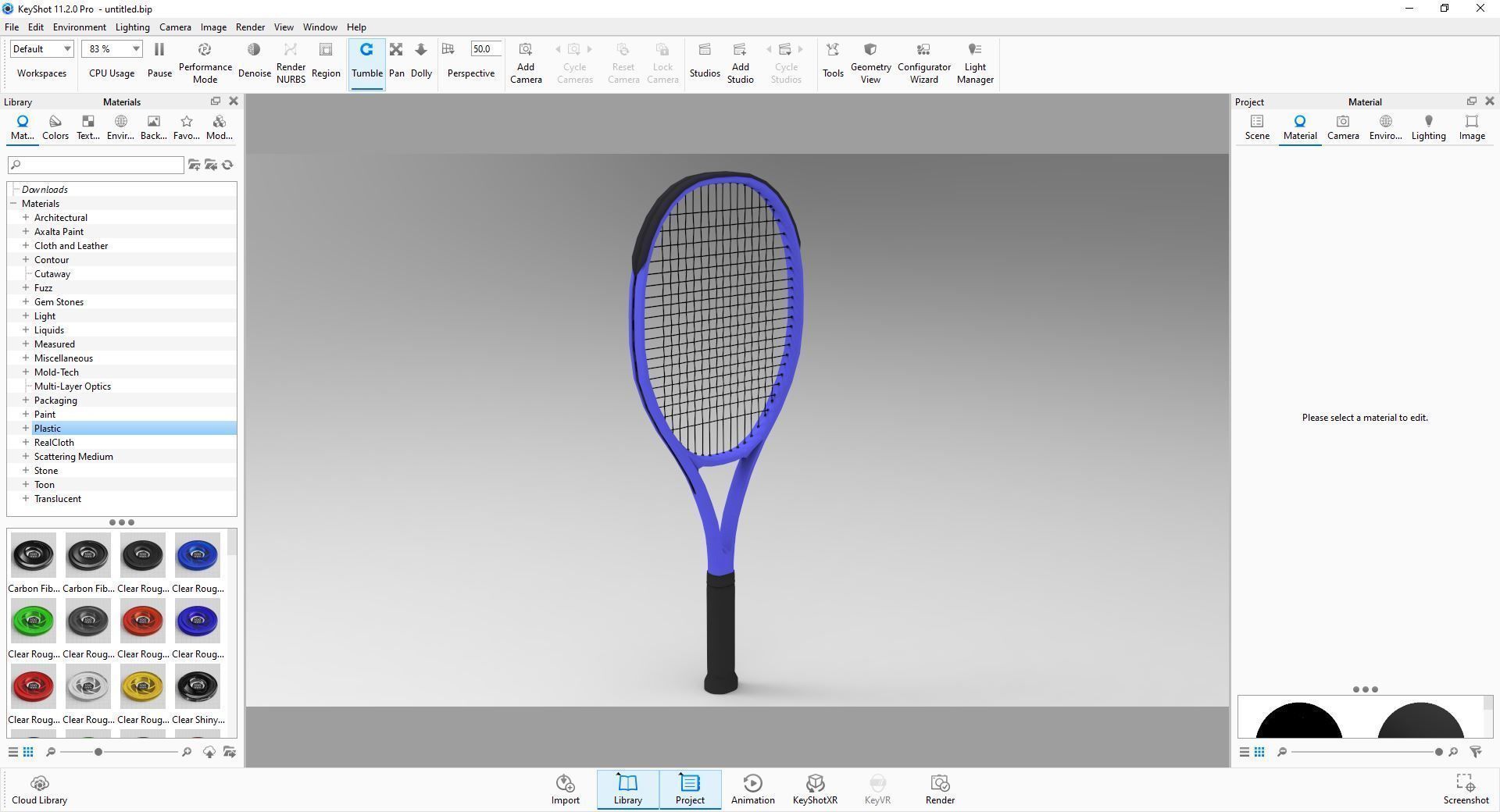 Tennis Racket 3D model_14