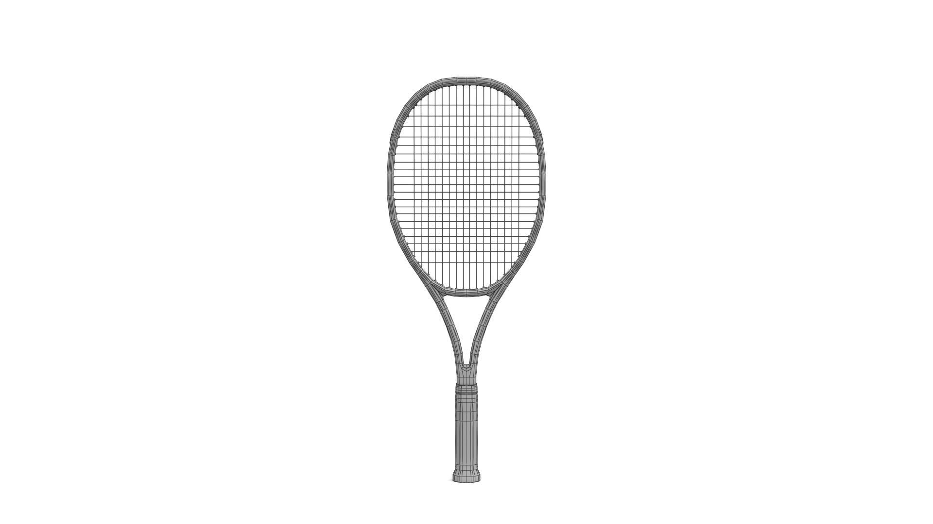 Tennis Racket 3D model_7