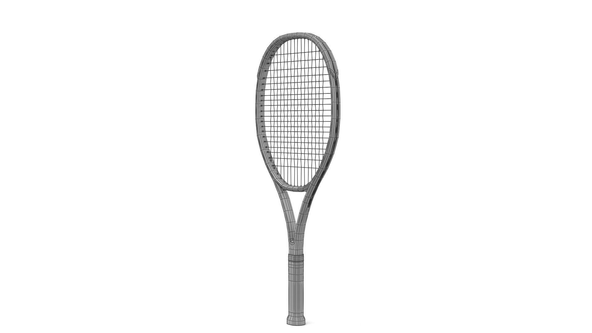 Tennis Racket 3D model_8
