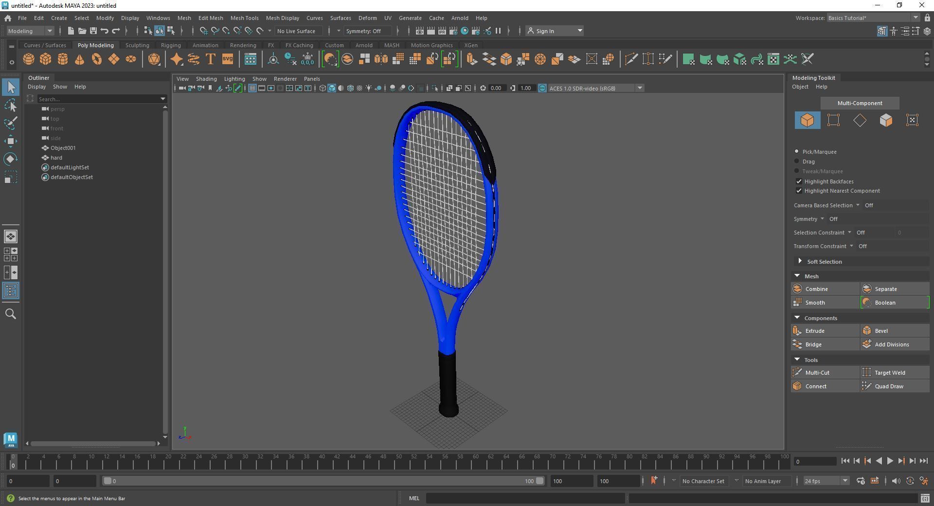 Tennis Racket 3D model_16