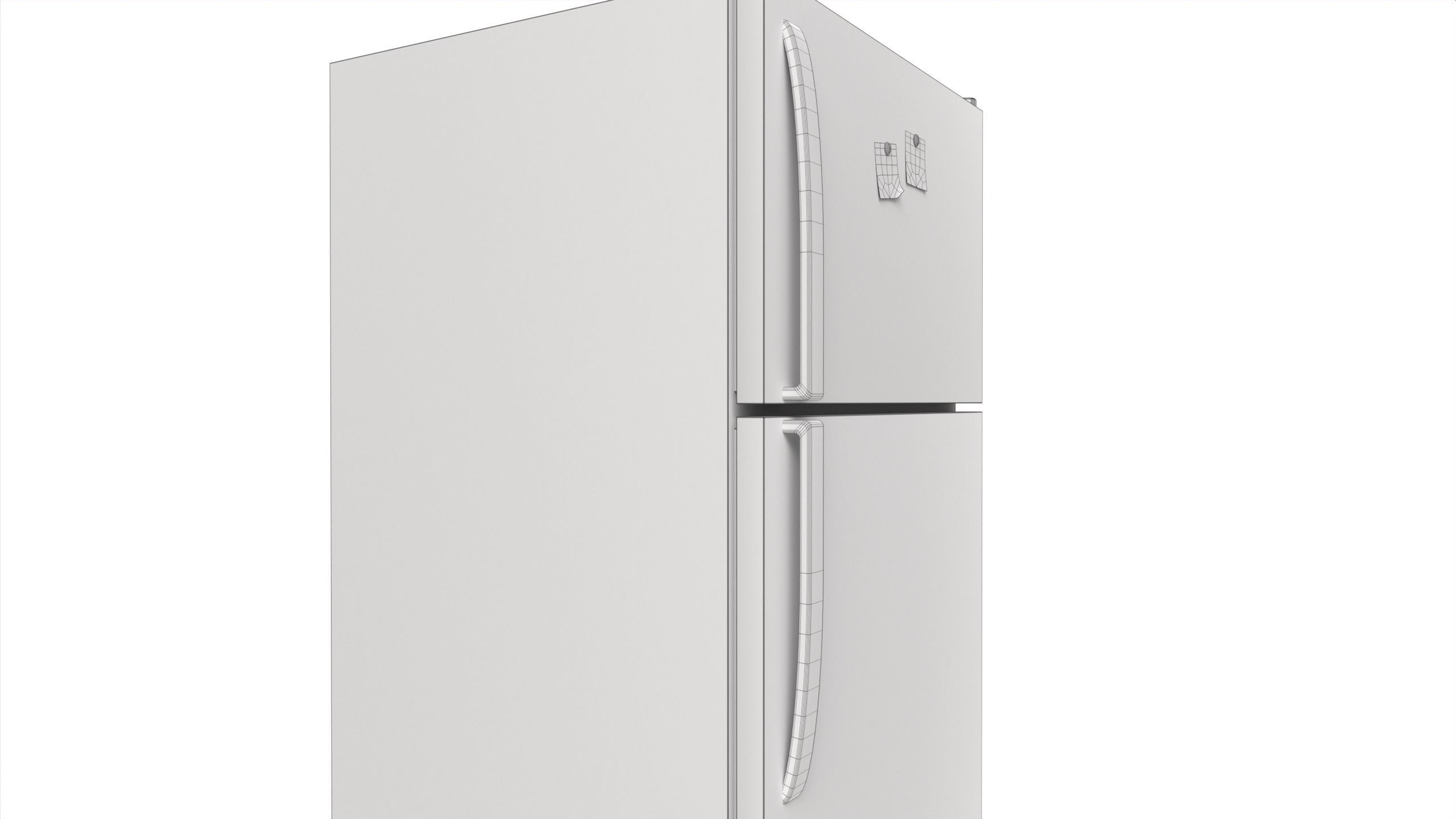 Refrigerator Low-poly 3D model_10