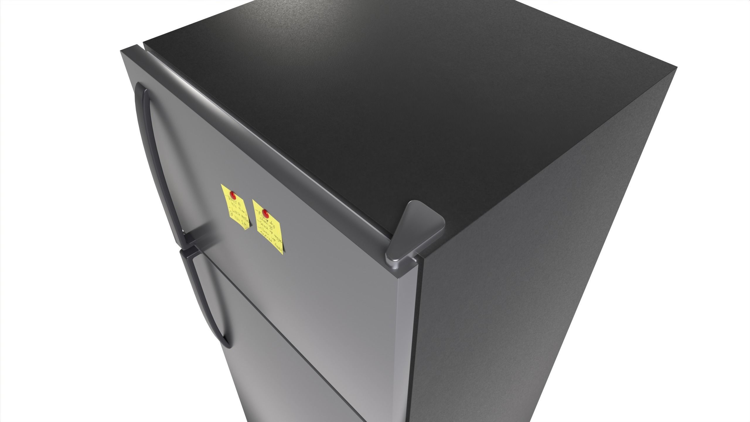 Refrigerator Low-poly 3D model_5