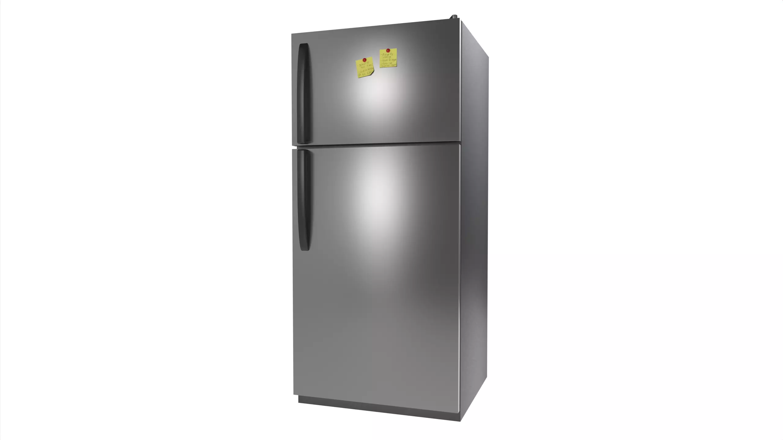 Refrigerator Low-poly 3D model_0