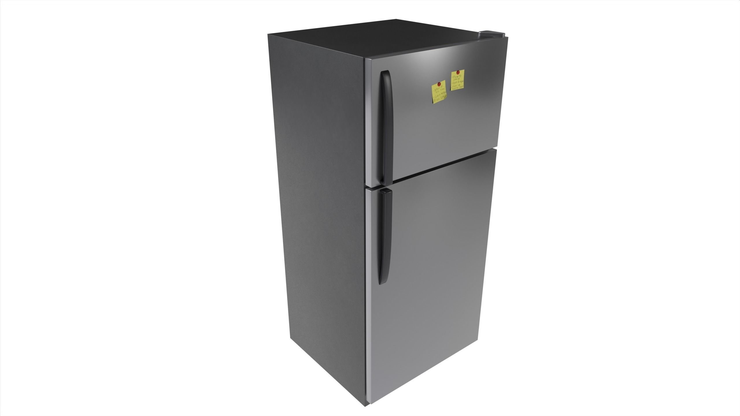 Refrigerator Low-poly 3D model_2