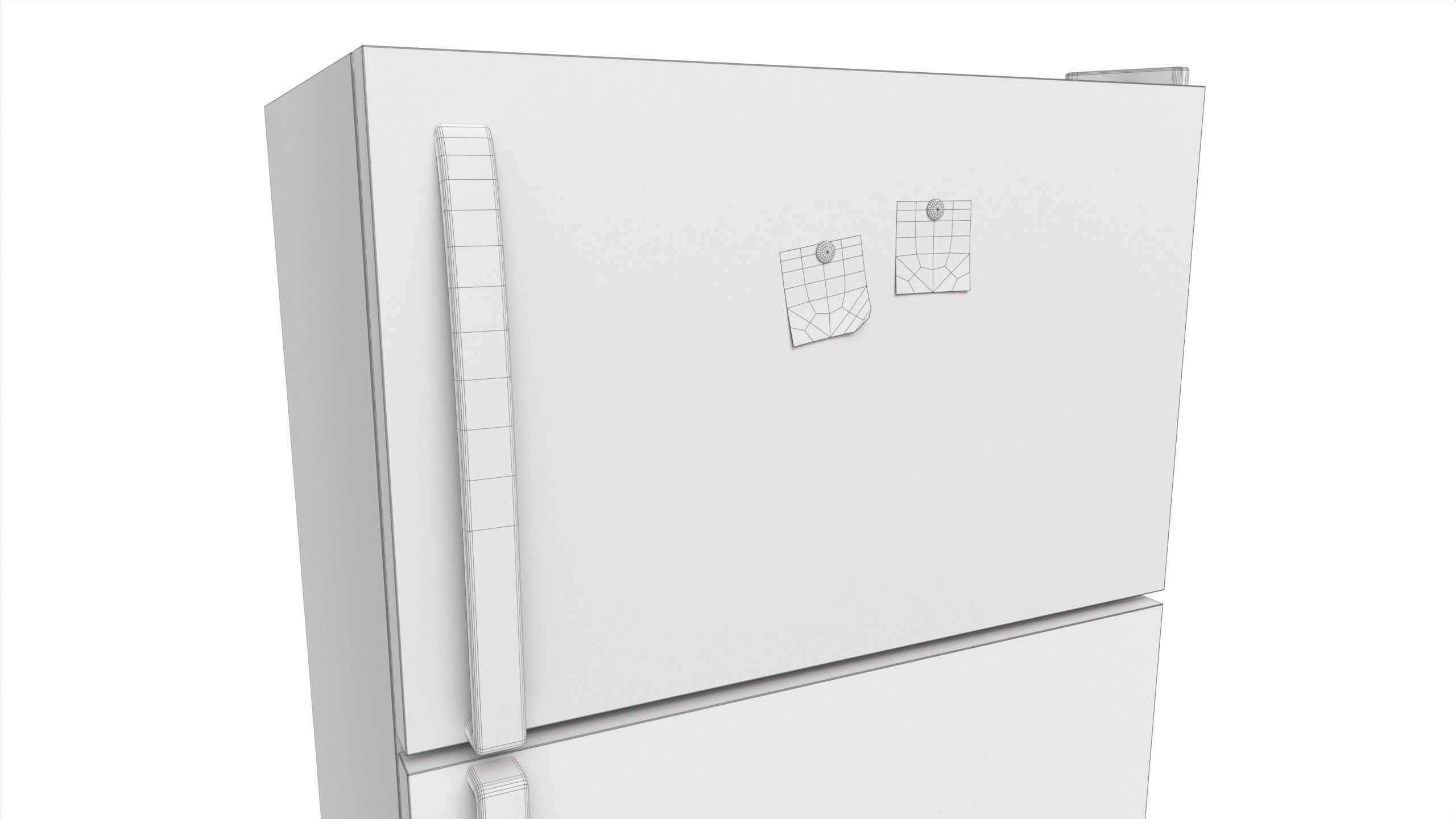 Refrigerator Low-poly 3D model_4