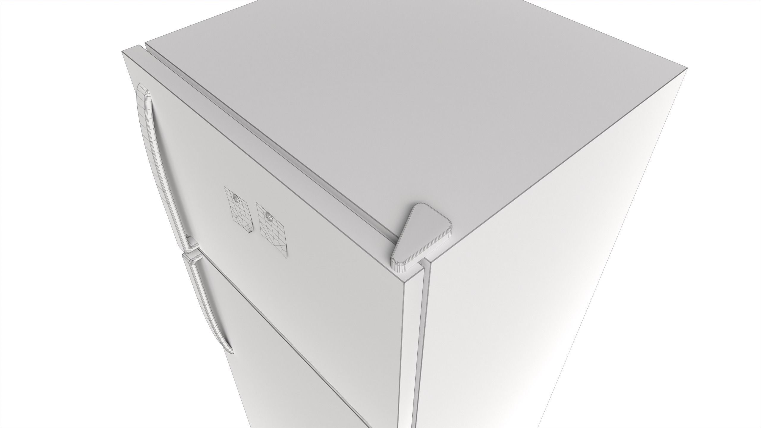 Refrigerator Low-poly 3D model_6