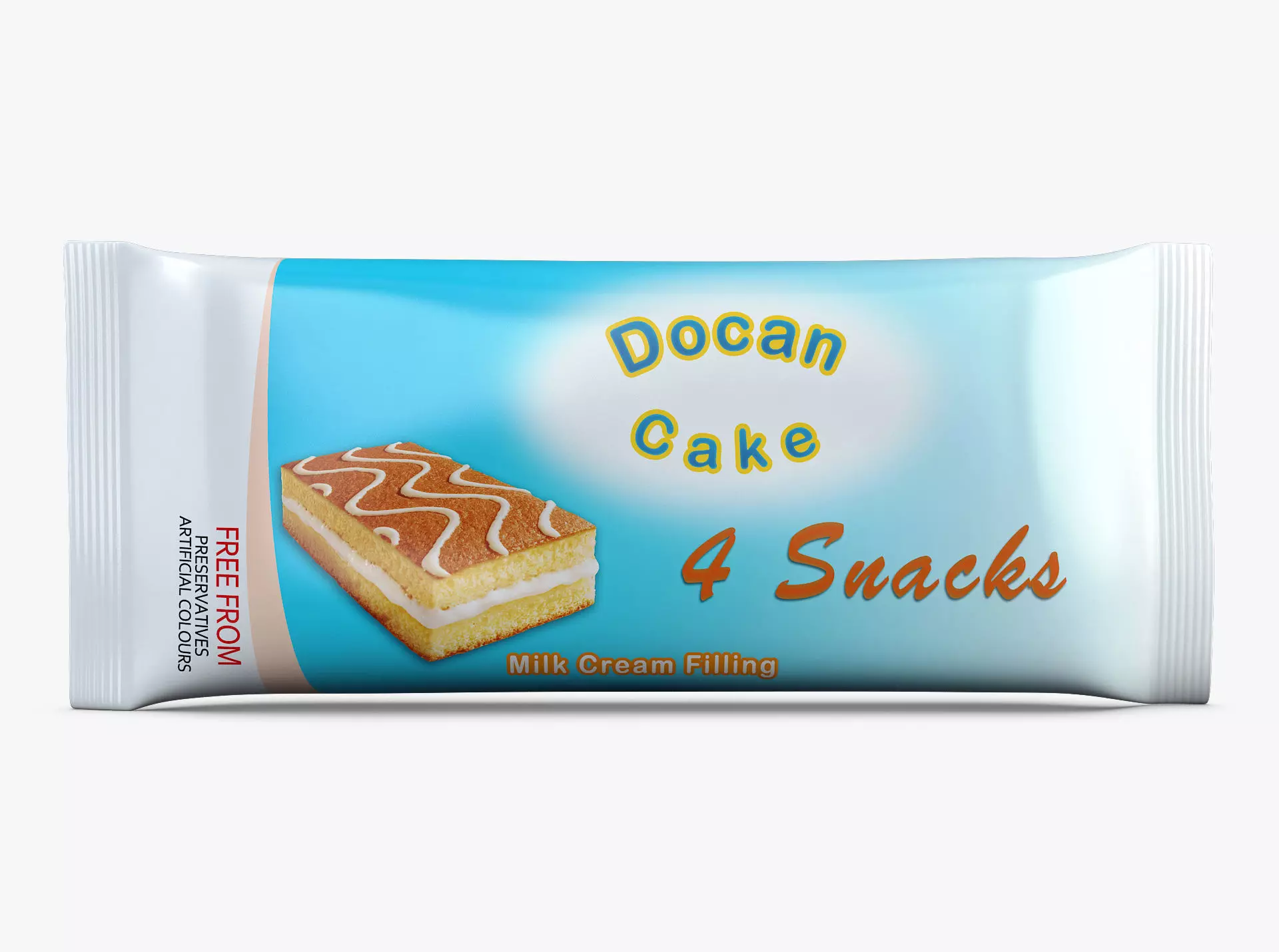 Cake Packaging Docan x4 Simple M 1 3D model_0