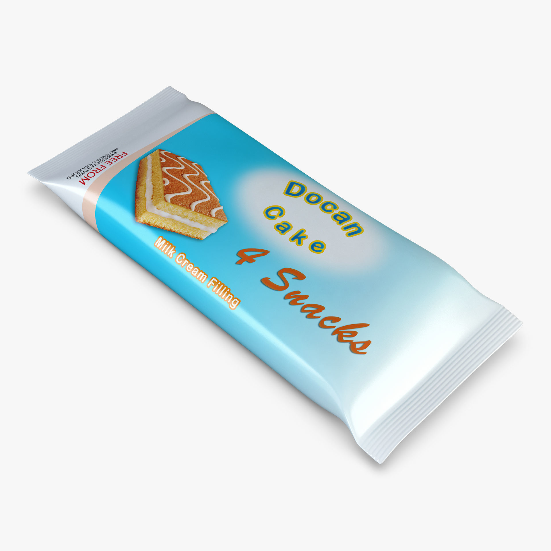 Cake Packaging Docan x4 Simple M 1 3D model_4