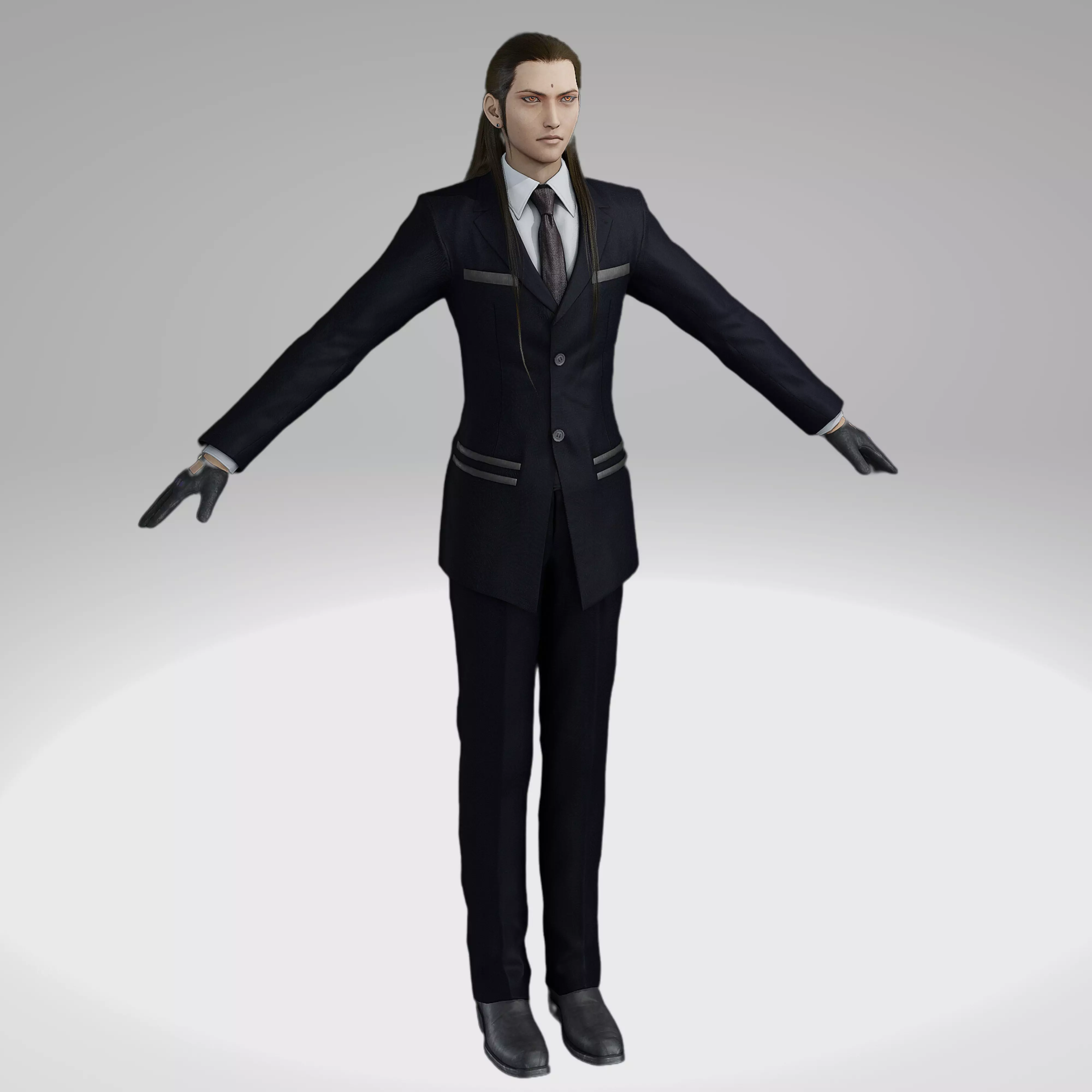 Final Fantasy - FF7R - Tseng 3D Model Low-poly 3D model