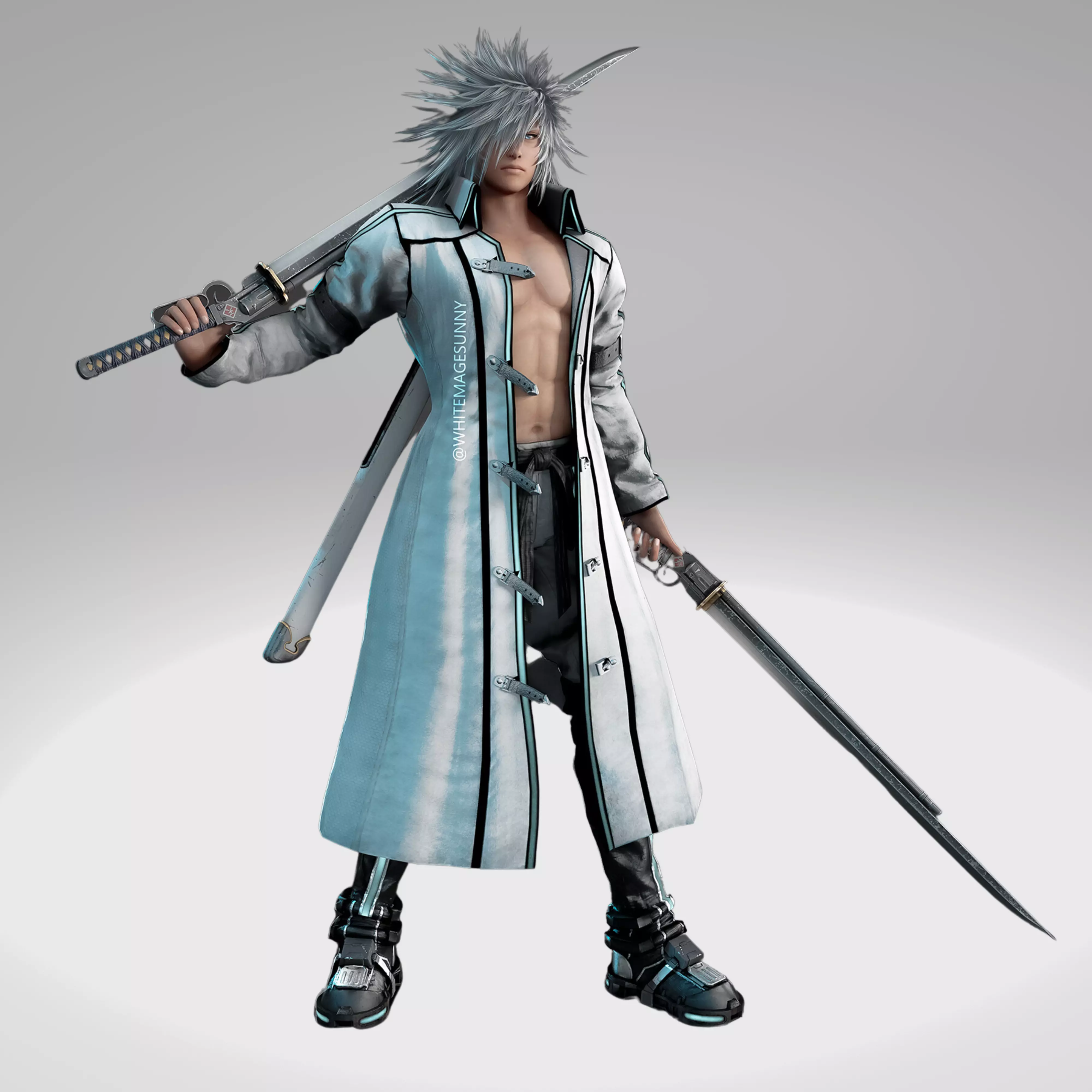 Final Fantasy - Weiss The Immaculate Raw 3D Model Low-poly 3D model_0