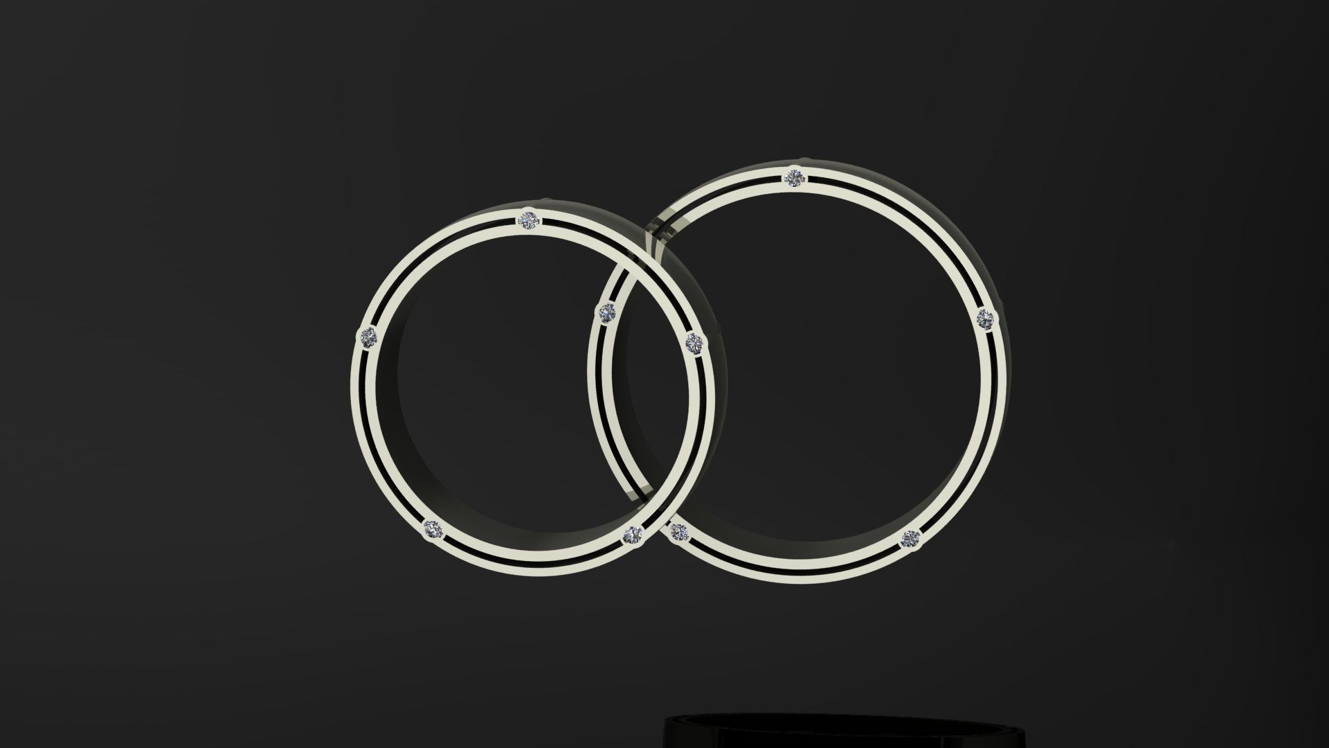 Wedding ring 3D print model_2