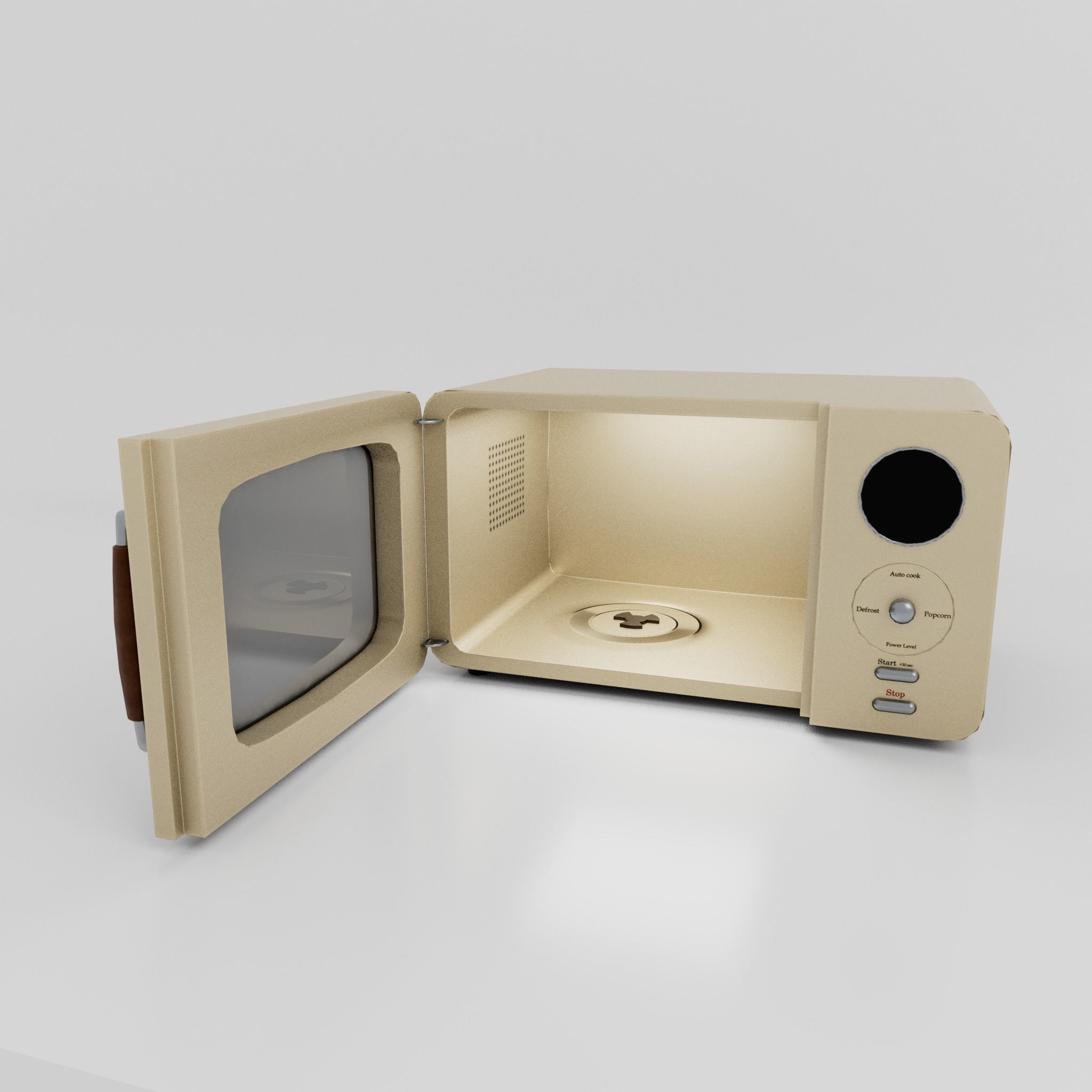 microwave 3D model_4