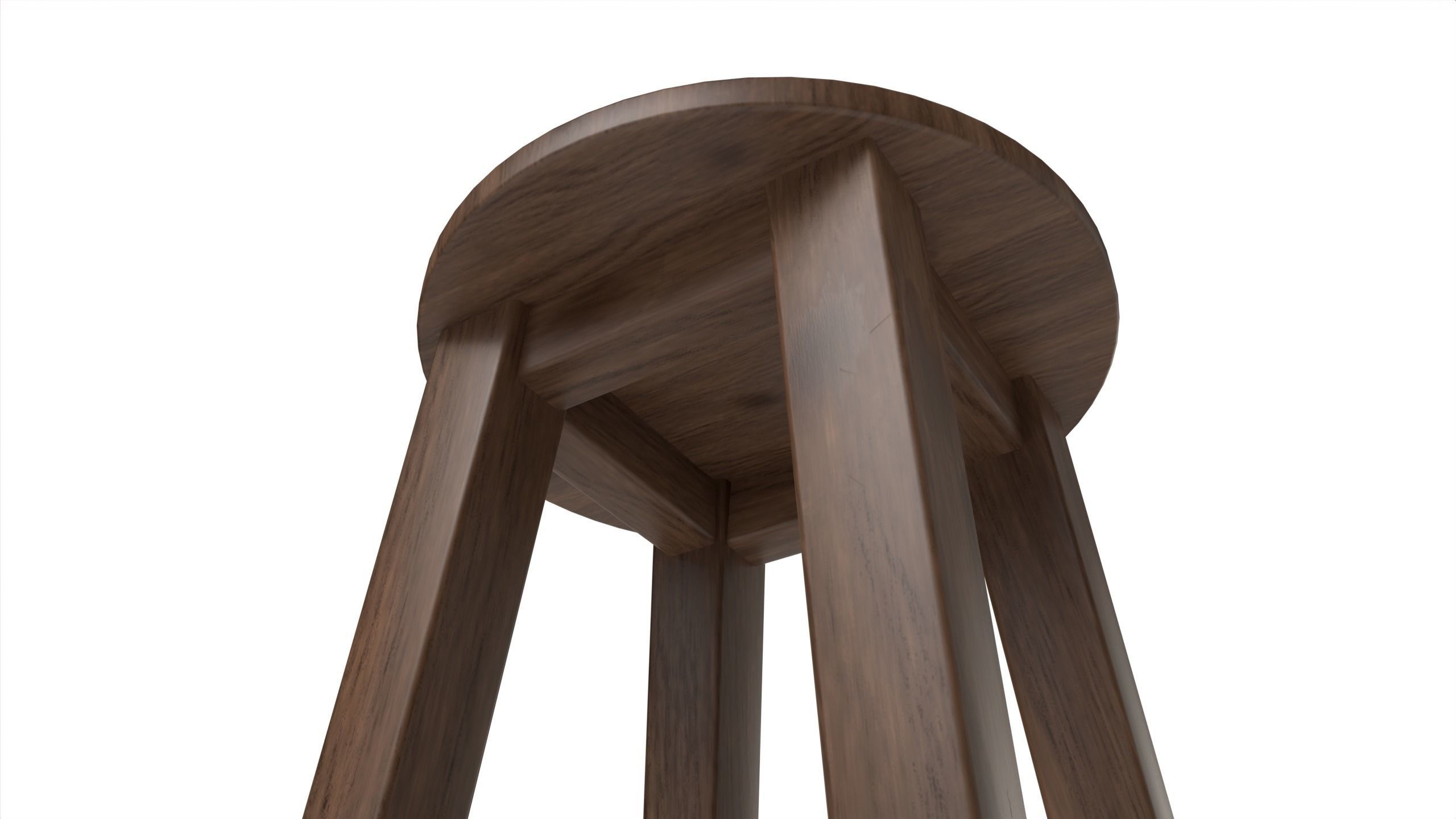 Dining Furniture Set Low-poly 3D model_15