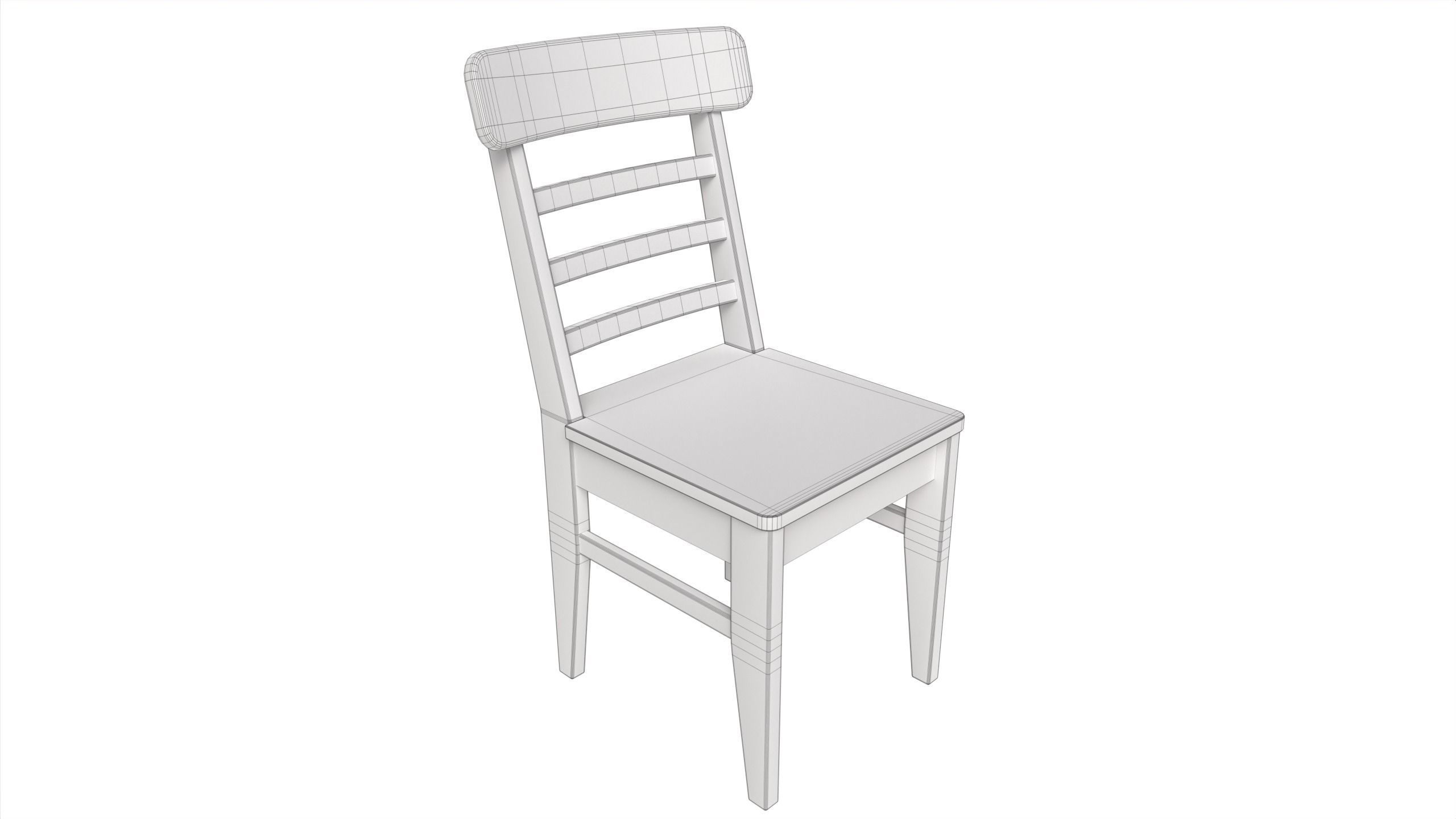 Dining Furniture Set Low-poly 3D model_8