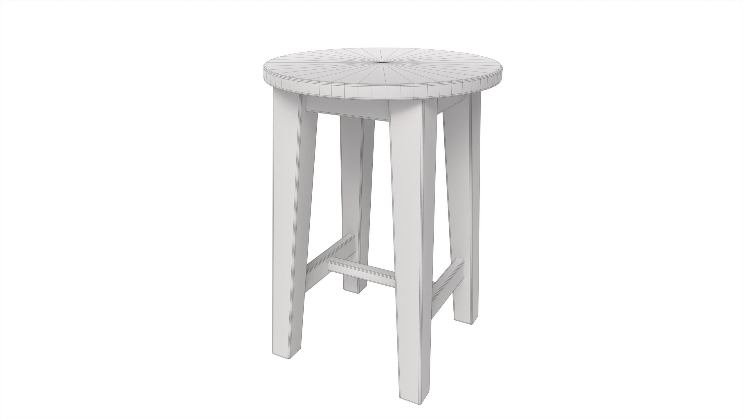 Dining Furniture Set Low-poly 3D model_14