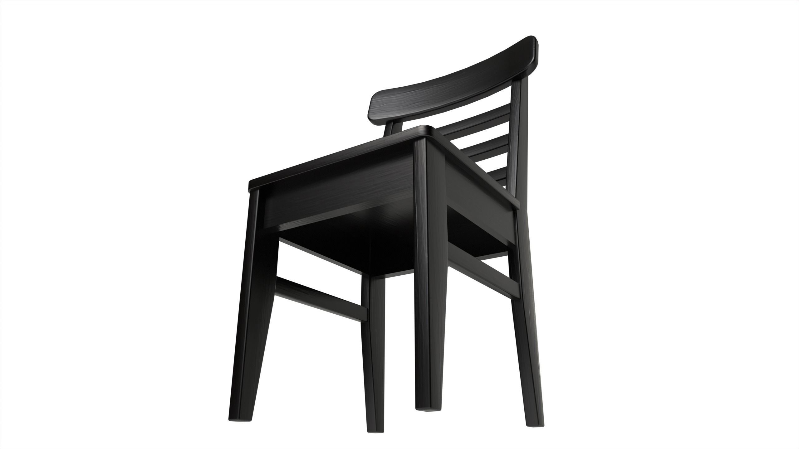 Dining Furniture Set Low-poly 3D model_9