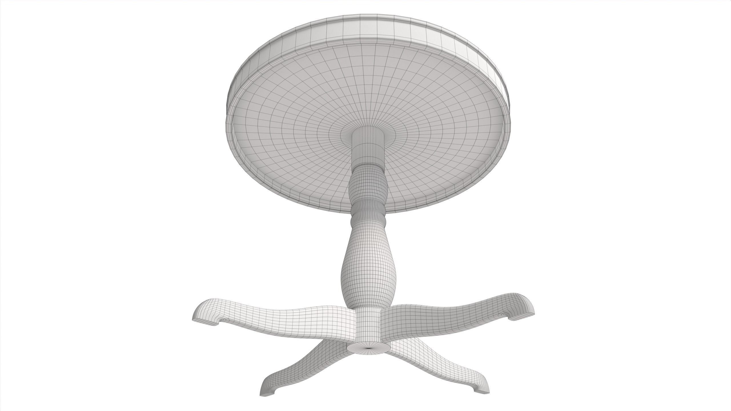 Dining Furniture Set Low-poly 3D model_6