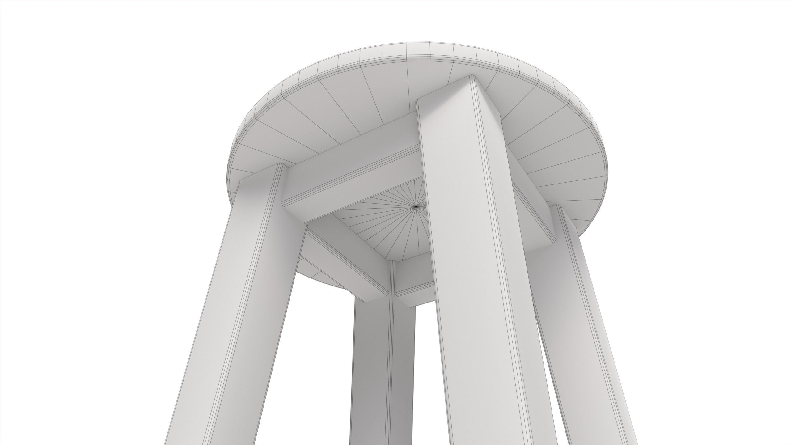 Dining Furniture Set Low-poly 3D model_16