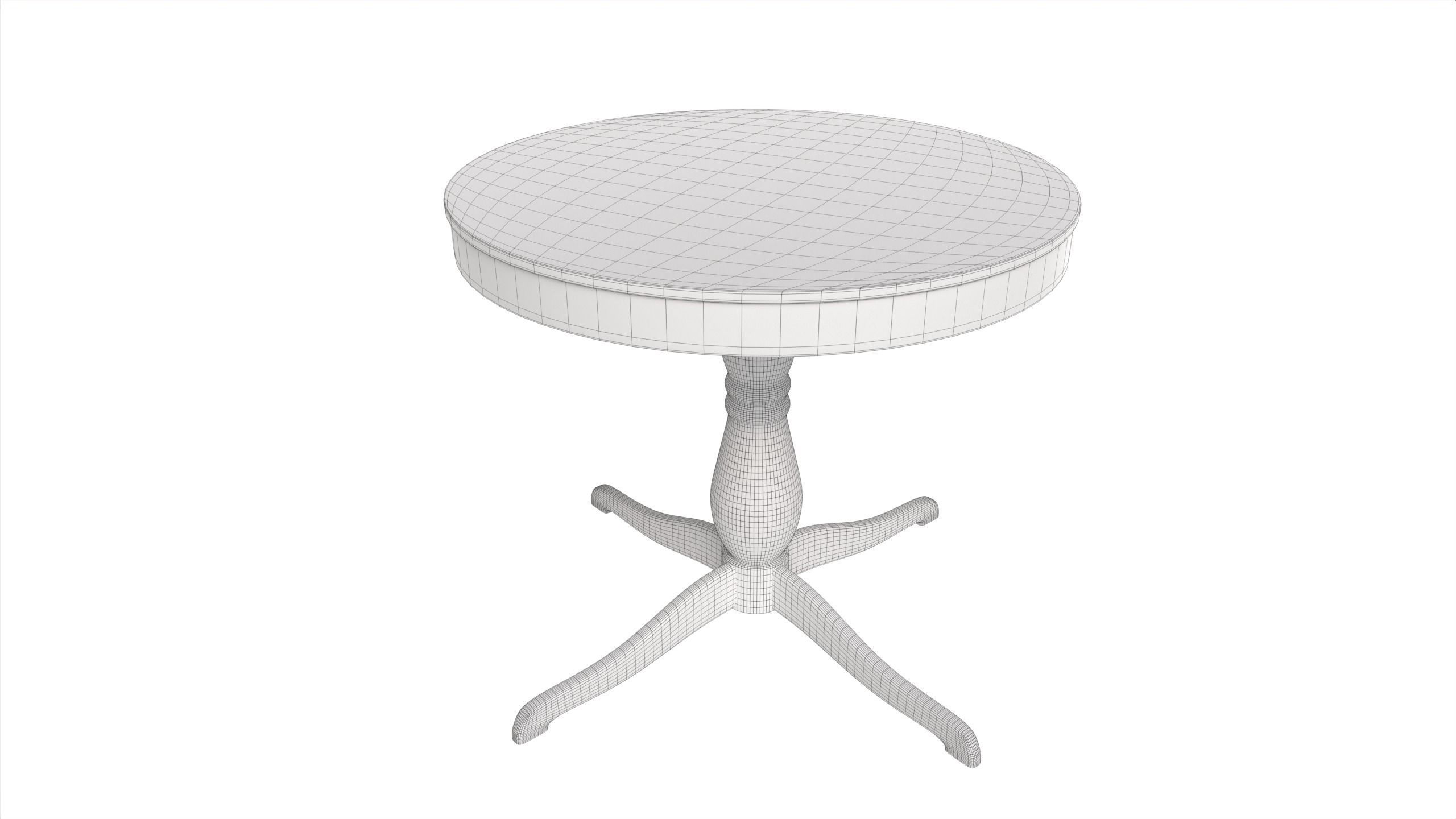 Dining Furniture Set Low-poly 3D model_4