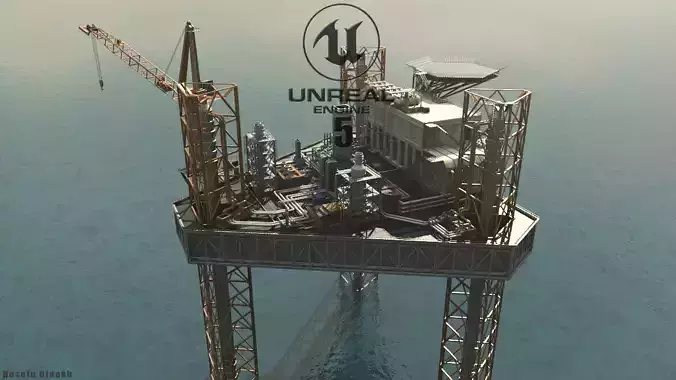 oil platform 3D model