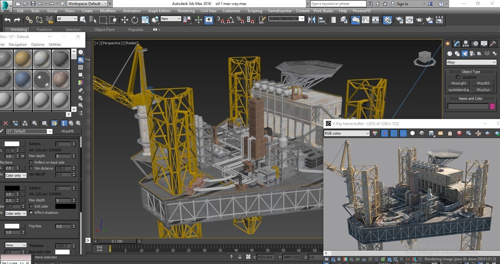 oil platform 3D model_10