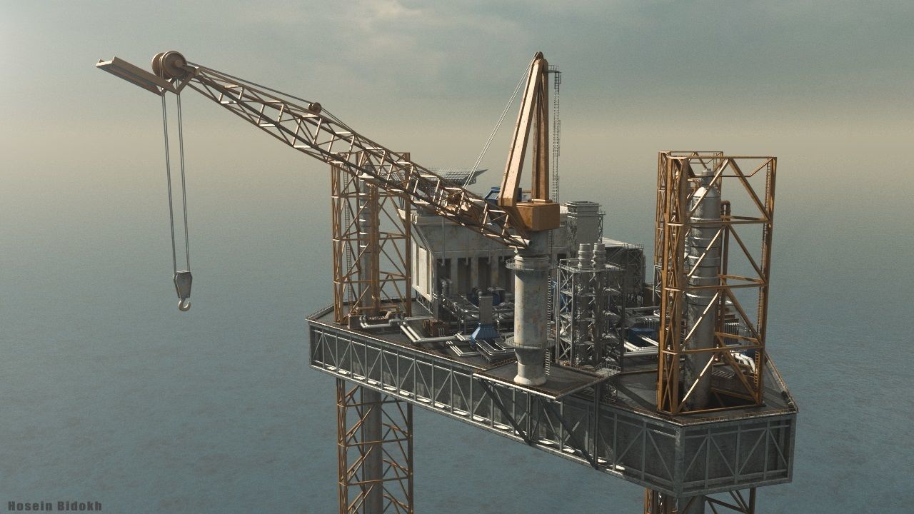 oil platform 3D model_7