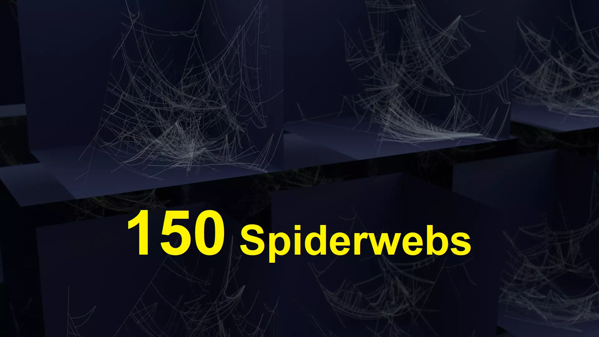 Spiderweb or Cobweb Asset Pack 150 Variations 3D model