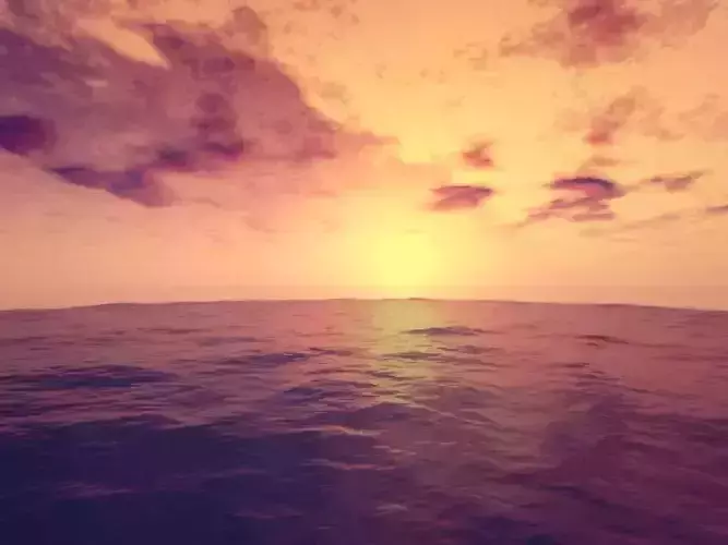 Sea and sky dome - ocean 3D model
