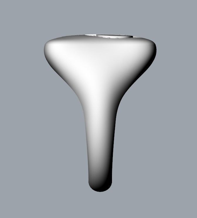 P monogram small finger ring chevalier 3D print model_5