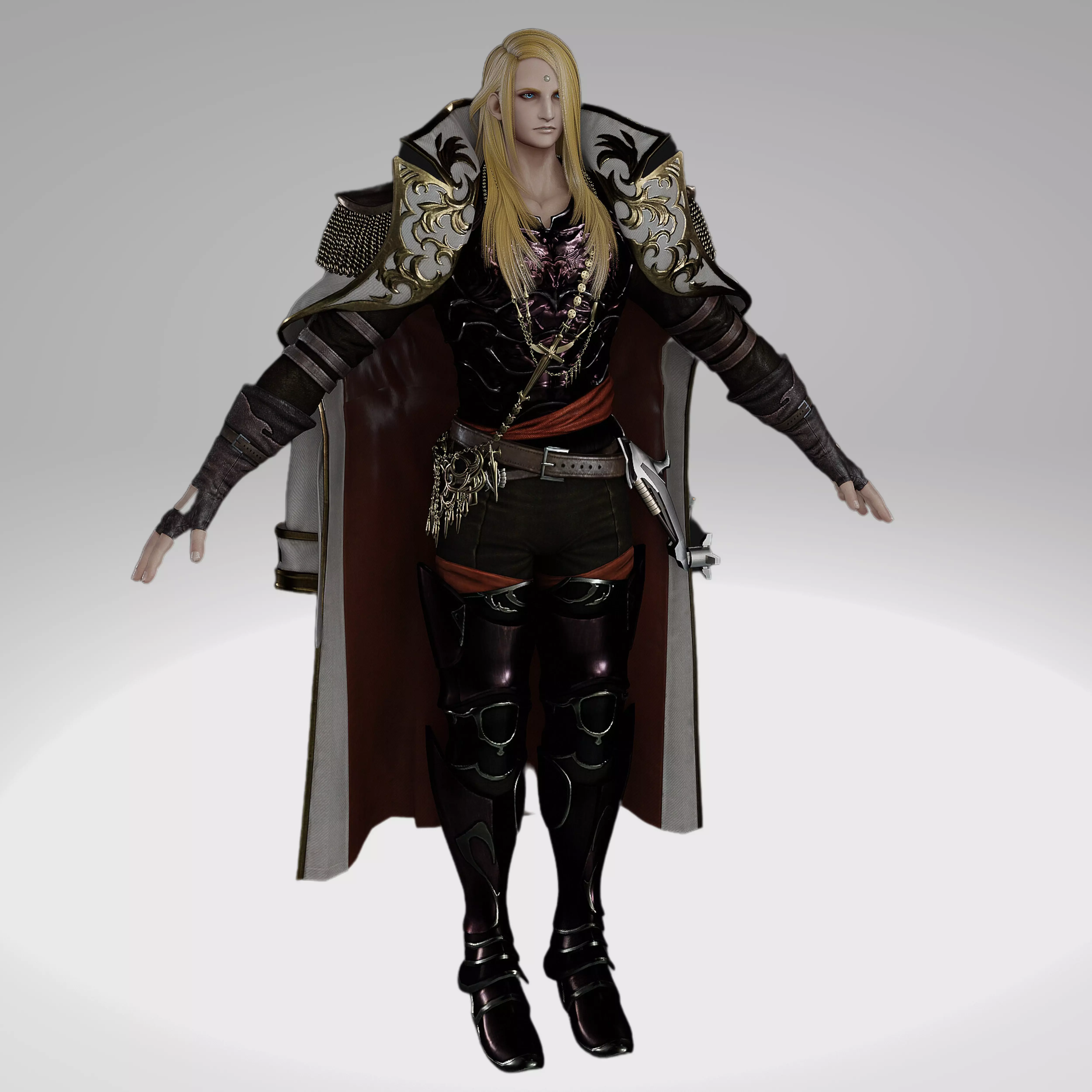Final F Dissidia Nt - Zenos Yae Galvus - Imperial Court Attire Low-poly 3D model