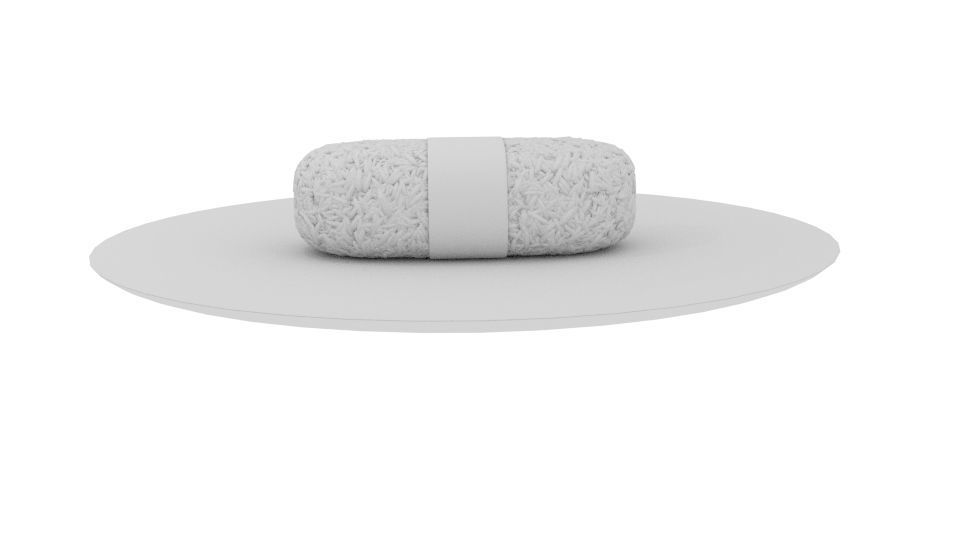 Sushi roll in circle 3D model_4