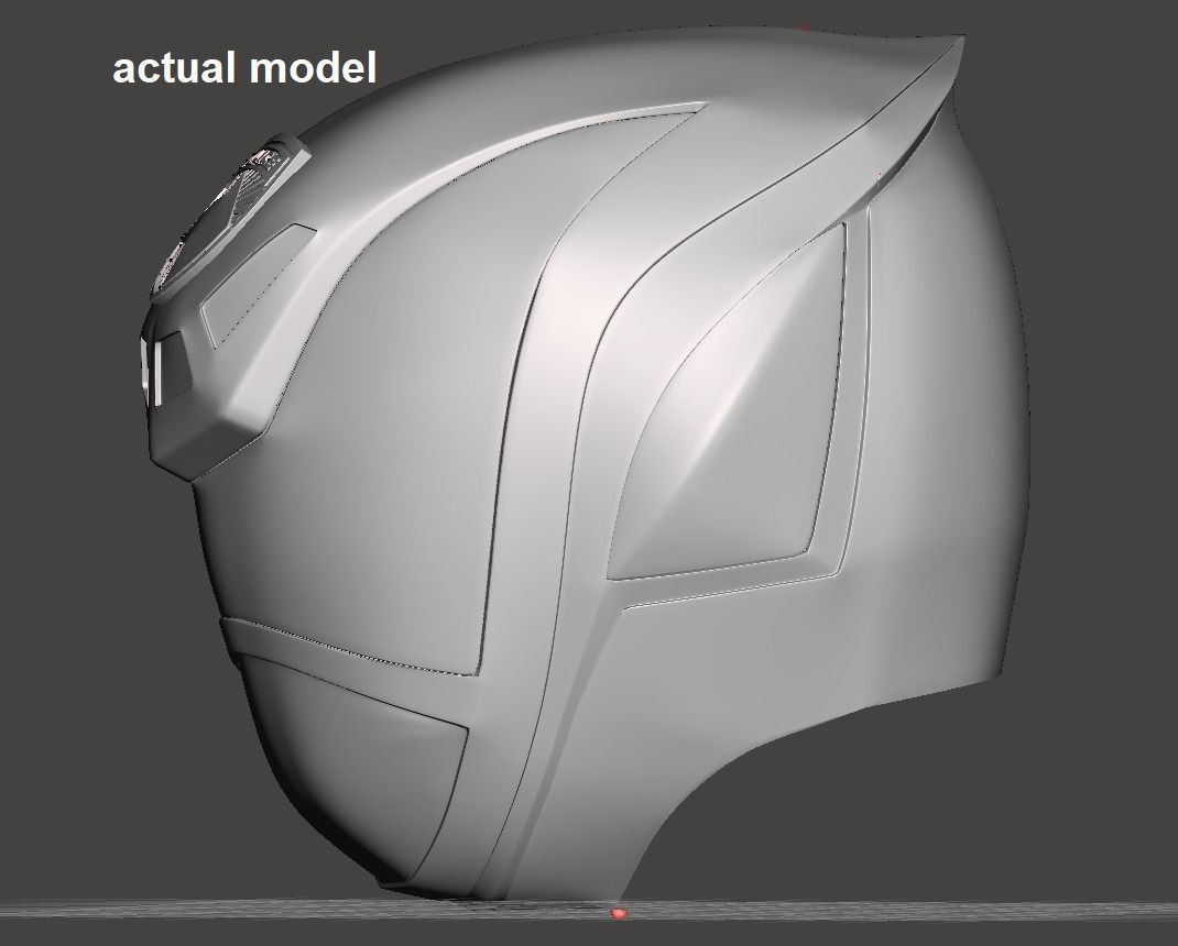 Power Rangers SPD Yellow Ranger helmet 3D print model_5