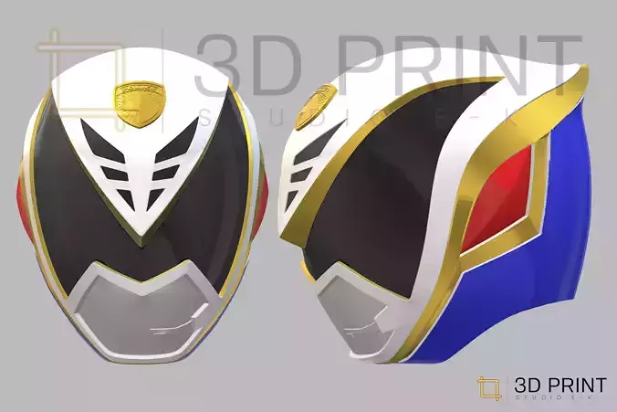 Power Rangers SPD Omega Ranger helmet 3D print model