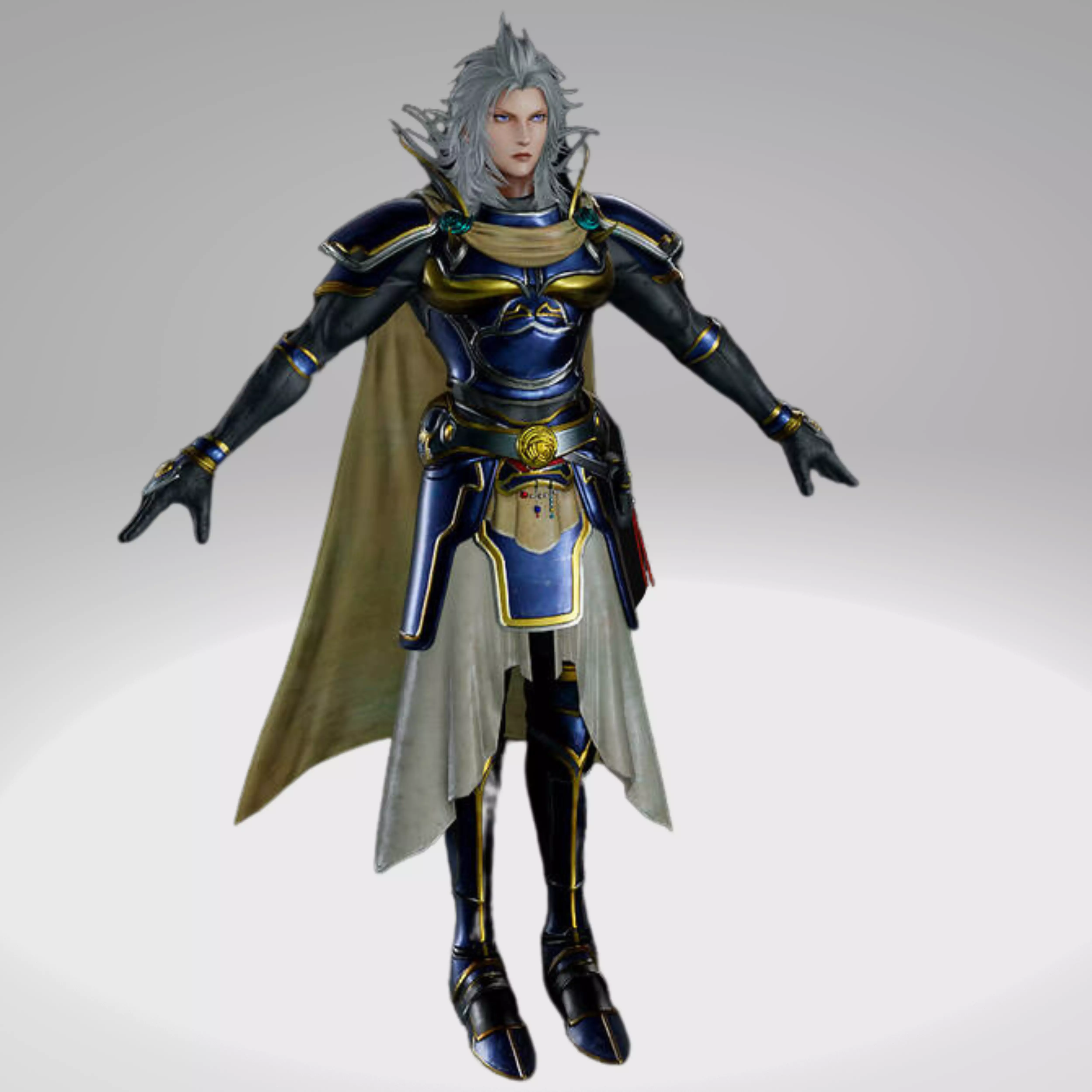 Final F Dissidia Nt - Warrior of Light   Nameless Warrior Low-poly 3D model_0