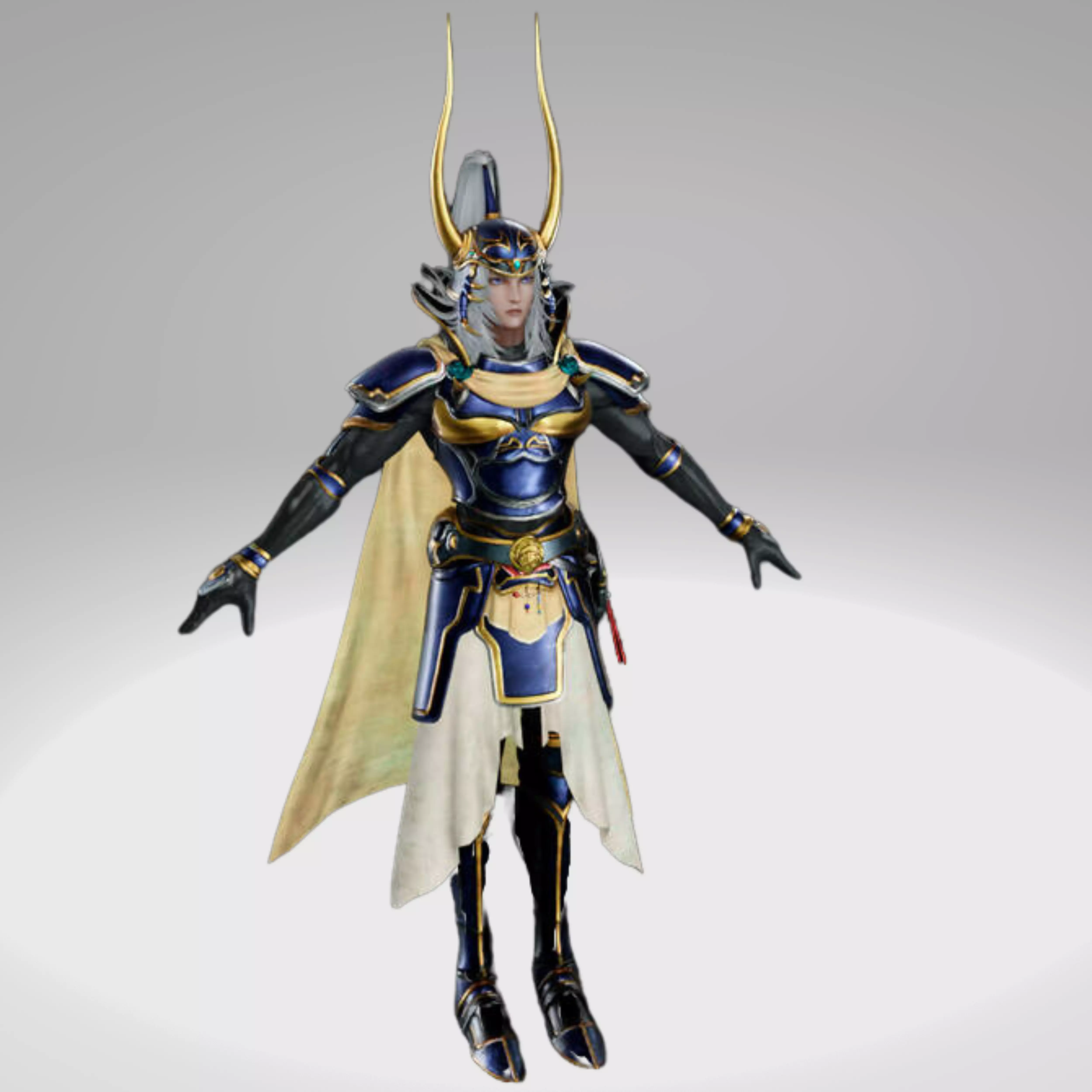 Final Fantasy - Dissidia Nt - Warrior of Light  Low-poly 3D model_0