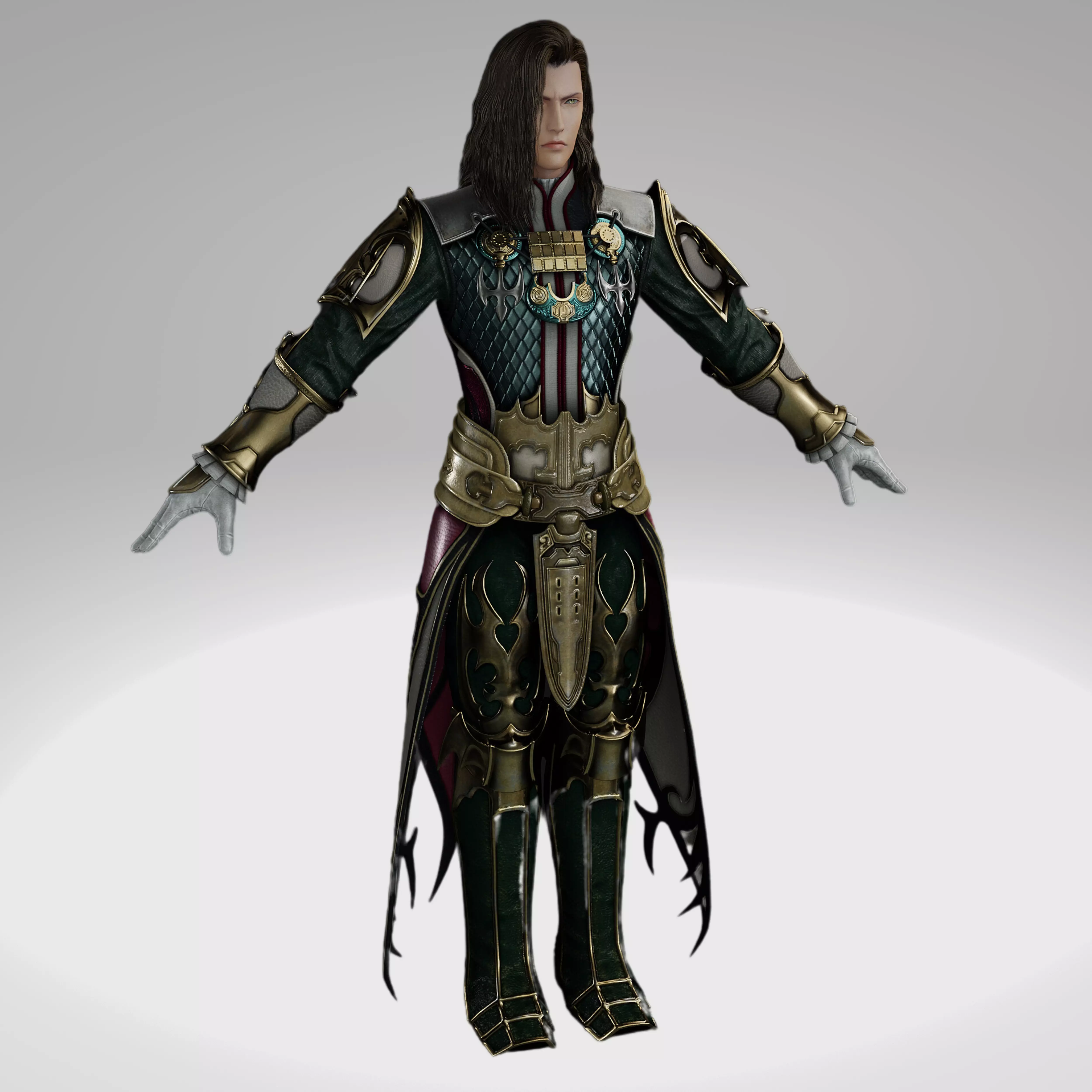 Final Fantasy - Dissidia Nt - Vayne Carudas Solidor Low-poly 3D model_0